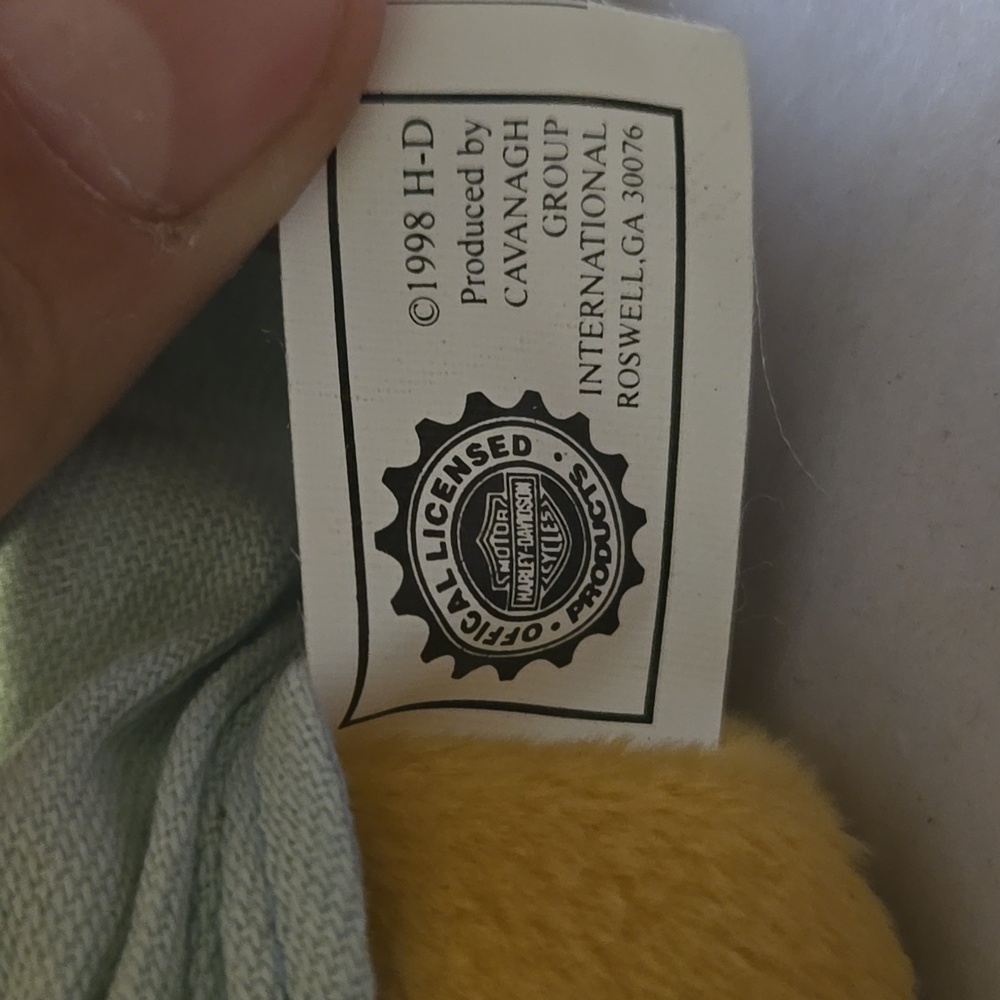 Vintage Harley-Davidson 1998 Biker Teddy Bear Set New With Tags - Picture 15 of 16
